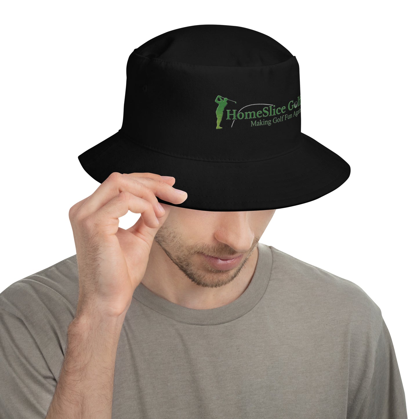 HomeSlice Golf - Bucket Hat in Black