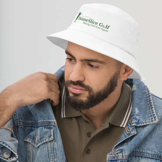 HomeSlice Golf - Bucket Hat in White
